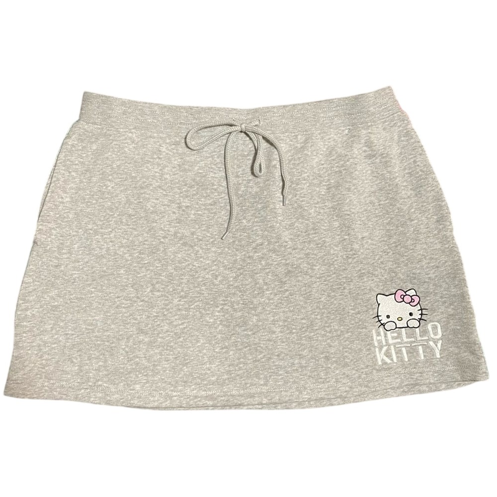 NEW Hello Kitty Mini Tennis Skirt Gray w/ Pockets Women's XXL‎ 2XL Sanrio NWT